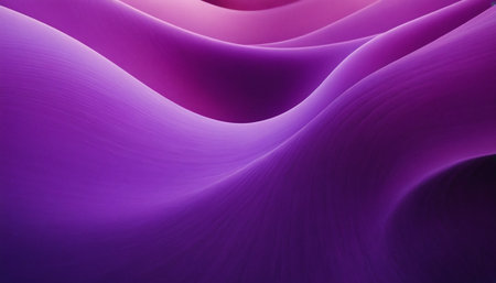 Purple abstract background with smooth lines in the shape of a waveの素材