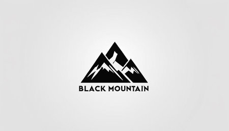 black mountain logo icon vector design for business and company. can be used as a symbol related to travelの素材