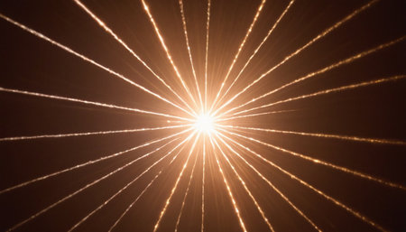 star with lens flare and bokeh effect made in 3d softwareの素材