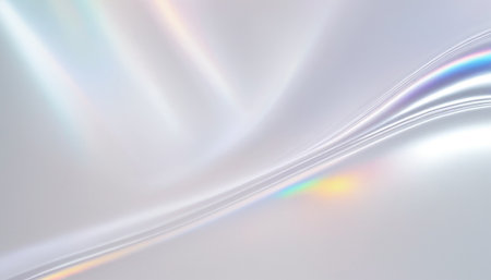 abstract background with smooth lines and bokeh, rainbow colorsの素材