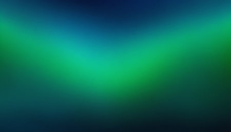abstract background with green and blue bokeh defocused lightsの素材