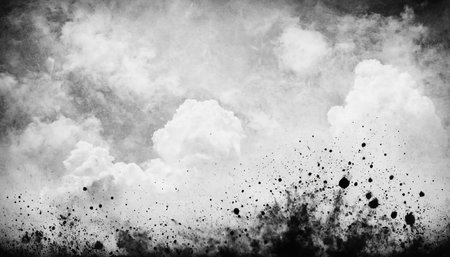 grunge background with space for text or image, black and whiteの素材