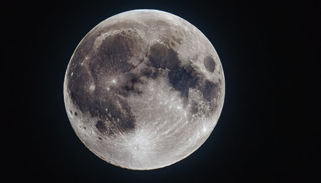 Moon closeup showing the detail of its lunar surface. This image elements furnished by NASAの素材