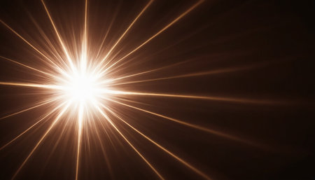abstract of sun with flare. natural background with lights and sunshine wallpaperの素材
