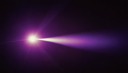 Lens flare effect in black background. Easy to add as Overlay or Screen Filter.の素材