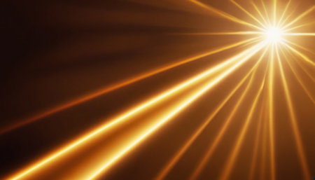 sunset and rays of light on a dark background. abstract backgroundの素材