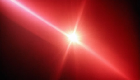 star with lens flare and bokeh effect made in 3d softwareの素材