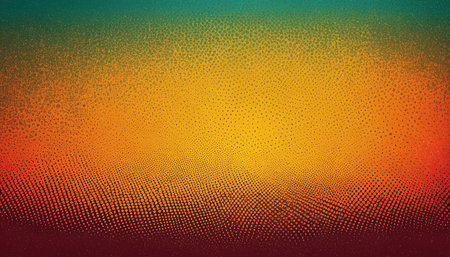 Abstract background with halftone dots in red, orange and yellow colorsの素材