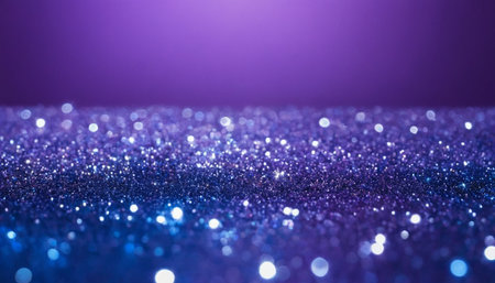 glitter vintage lights background. blue and purple. de-focusedの素材