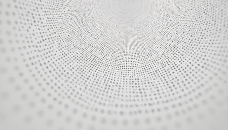 Abstract 3d rendering of chaotic particles in empty space. Futuristic background.の素材