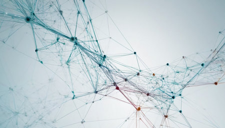 Abstract polygonal space low poly dark background with connecting dots and lines. Connection structure. 3d renderingの素材