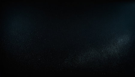 abstract black background with lights and sparkles, 3d illustrationの素材