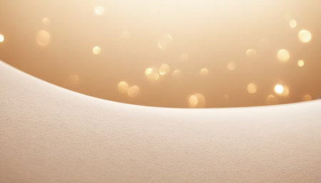 Abstract gold bokeh background. Christmas and New Year concept.の素材