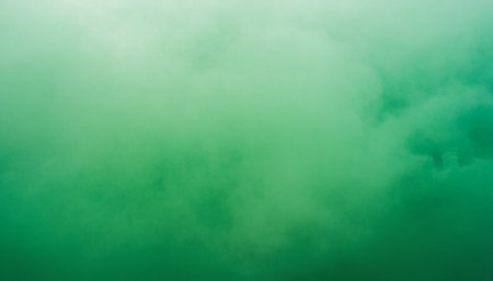 Green sky background with tiny clouds. Abstract background and texture for design.の素材