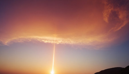 Sunset in the mountains of Tenerife, Canary Islands, Spainの素材