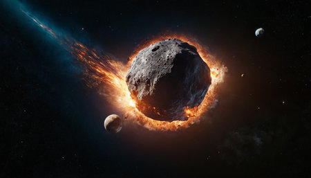 Planets, stars and galaxies in outer space showing the beauty of space exploration.の素材