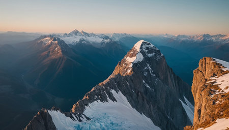 Aerial view of the Mont Blanc massif, Chamonix, Franceの素材