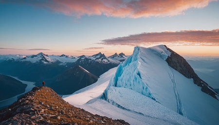Panoramic view of Mount Cook National Park, South Island, New Zealandの素材