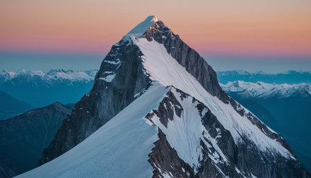 Matterhorn peak at sunrise, Zermatt, Switzerland.の素材