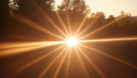 Sunset in the morning. Sunlight in the morning. Sunlight in the morning.の素材