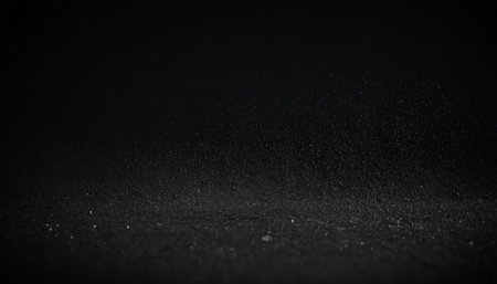 black and white abstract background with glitter particles. 3d render illustrationの素材