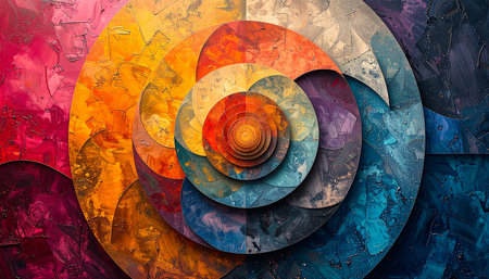 abstract colorful background, computer generated illustration, 3D rendering.の素材