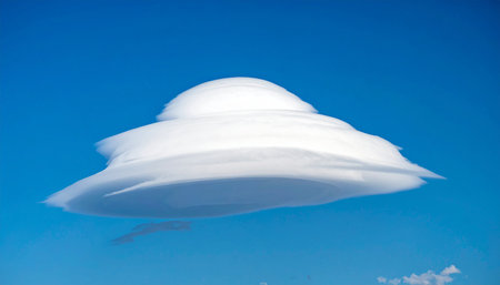 clouds in the blue sky, north china sea, north chinaの素材