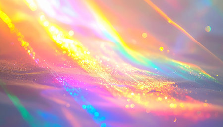 abstract background with bokeh defocused lights and rays of lightの素材