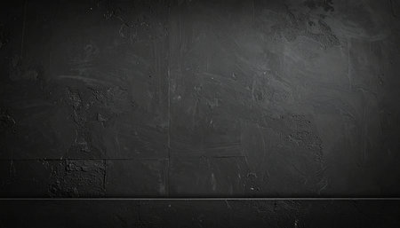 Black wall background or texture. Dark grunge background with copy spaceの素材