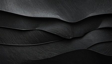 Black paper texture. Abstract background. 3d rendering, 3d illustration.の素材