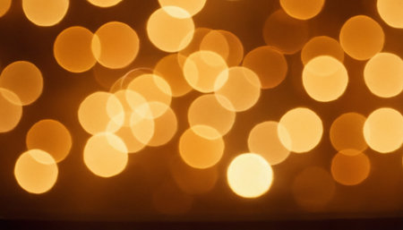 Abstract circular bokeh background of Christmaslight. Festive background.の素材