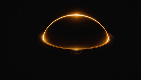 Abstract background with luminous swirling. Elegant glowing circle.  Sparking particle. Space tunnel. Glossy jellyfish. Colorful ellipse. Glint sphereの素材