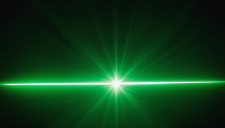 star with lens flare and bokeh effect made in 3d softwareの素材