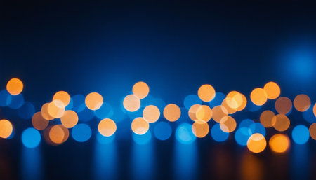 Abstract bokeh background. Festive background. Defocused lights.の素材