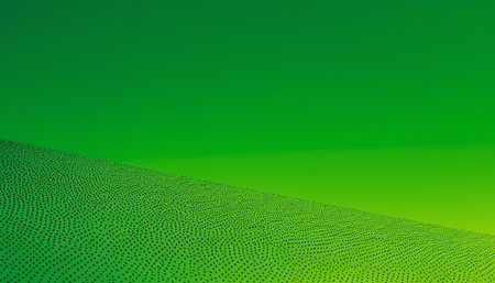 Abstract green background with dots. 3d rendering, 3d illustration.の素材