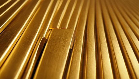 golden pipe organ closeup, shallow DOF, abstract backgroundの素材