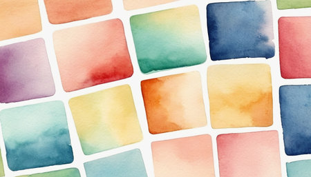 Abstract watercolor background. Colorful watercolor background. Hand-drawn illustration.の素材