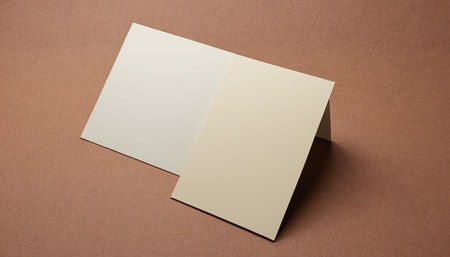 Blank business cards. Template for branding identity. For graphic designers presentations and portfoliosの素材