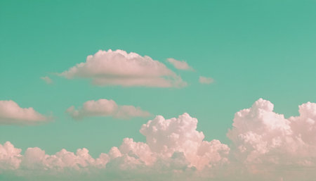 Clouds and sky - retro vintage effect style picture. Clouds and sky backgroundの素材