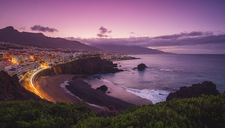 Panoramic view of Tenerife, Canary Islands, Spainの素材