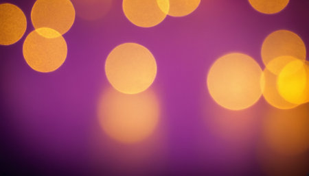 Abstract circular bokeh background of Christmaslight. Defocused background.の素材