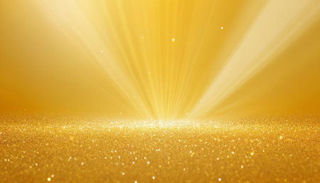 golden glitter vintage lights background. gold and black. de-focusedの素材