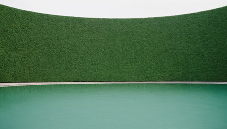 green grass field texture background with copy space for your text or imageの素材