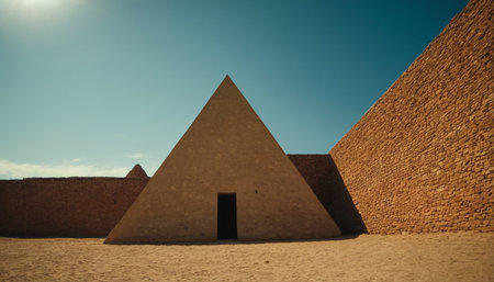 The pyramids of Meroe in Sudan. Africa. Africa.の素材