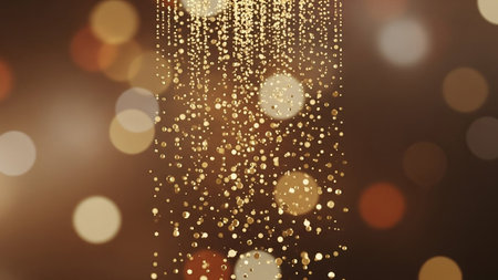Abstract golden bokeh light background. Bokeh light background.の素材