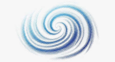 Abstract blue halftone background. Digital gradient. Vector illustration.の素材