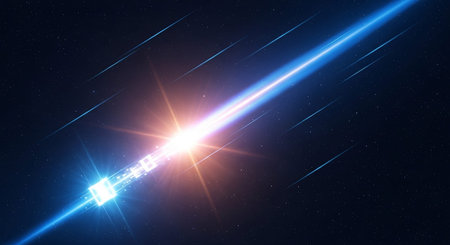 Abstract background image with light beams and space for text. 3d renderingの素材