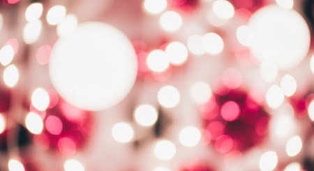 Abstract circular bokeh background of Christmaslight, defocused.の素材