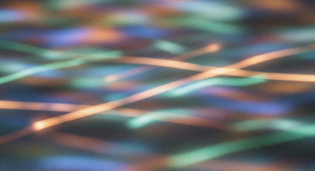 abstract background with bokeh defocused lights and shadow on paperの素材