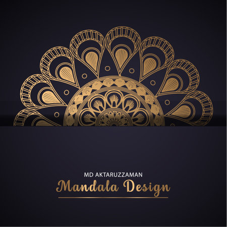 Mandala design elements vector abstractのイラスト素材